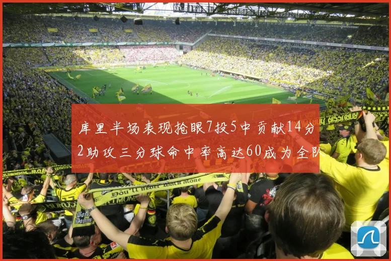 库里半场表现抢眼7投5中贡献14分2助攻三分球命中率高达60成为全队得分王